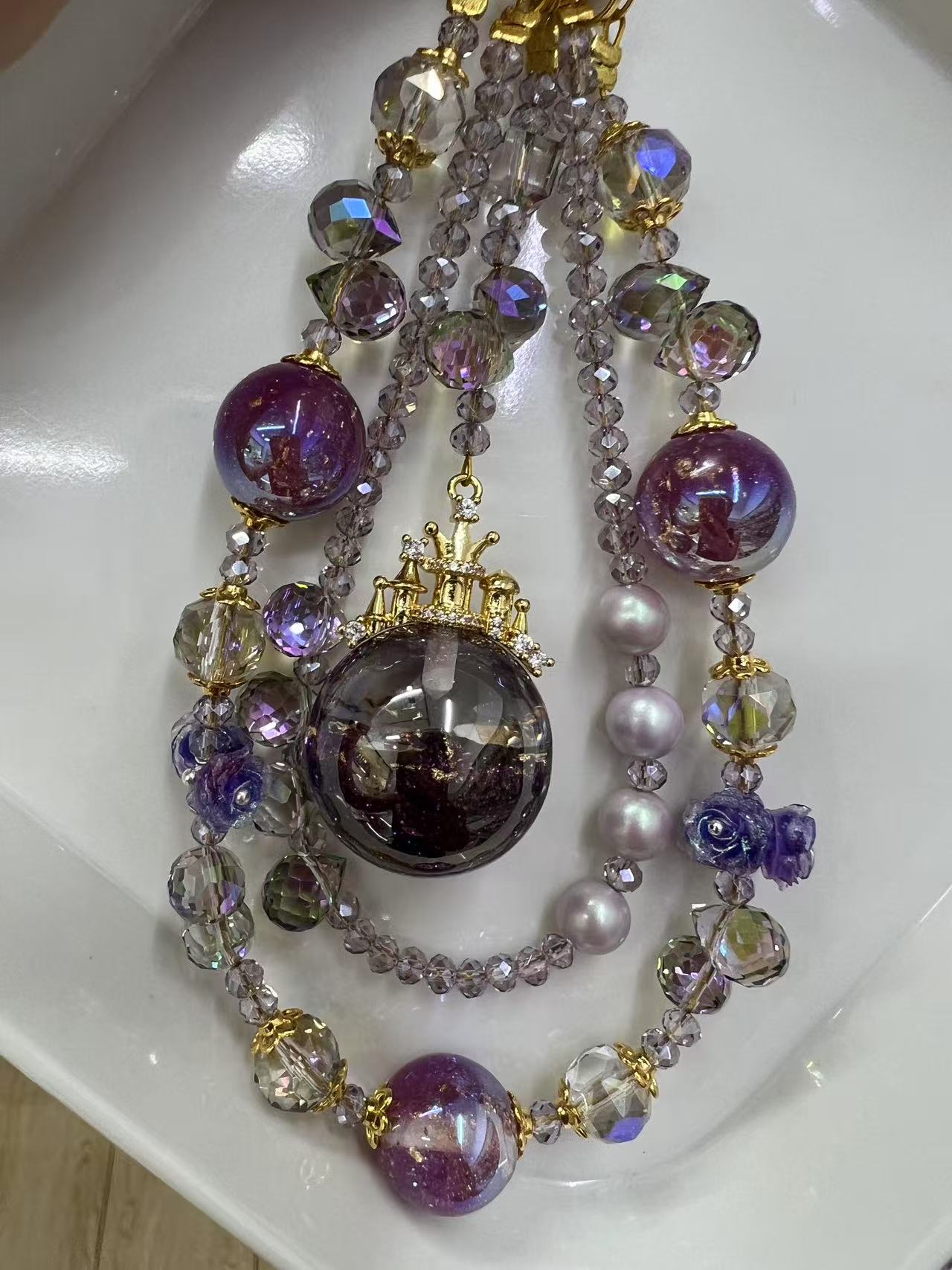 Luminous Crown Phone Chain & Keychain
