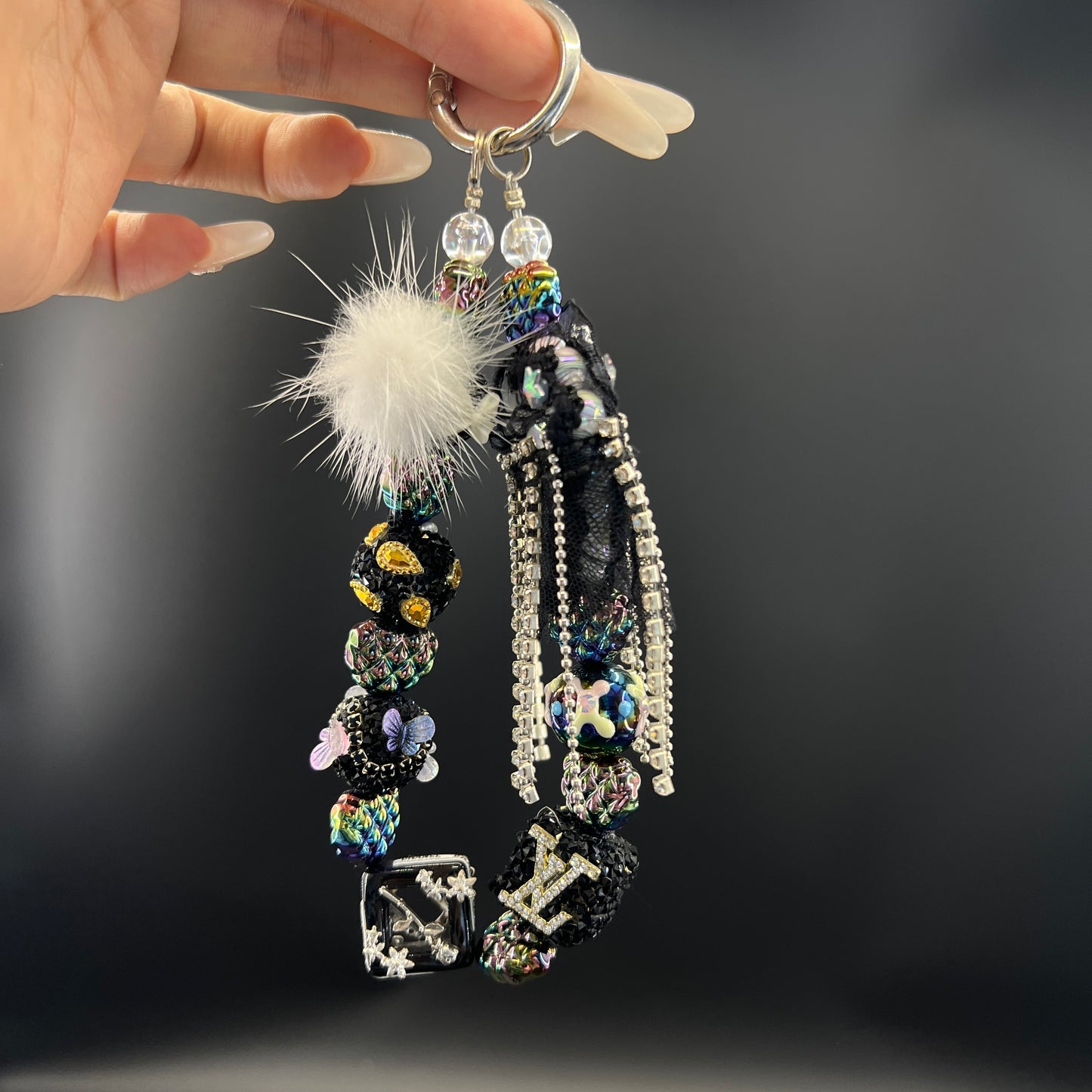Dark Queen mobile phone chain and keychain