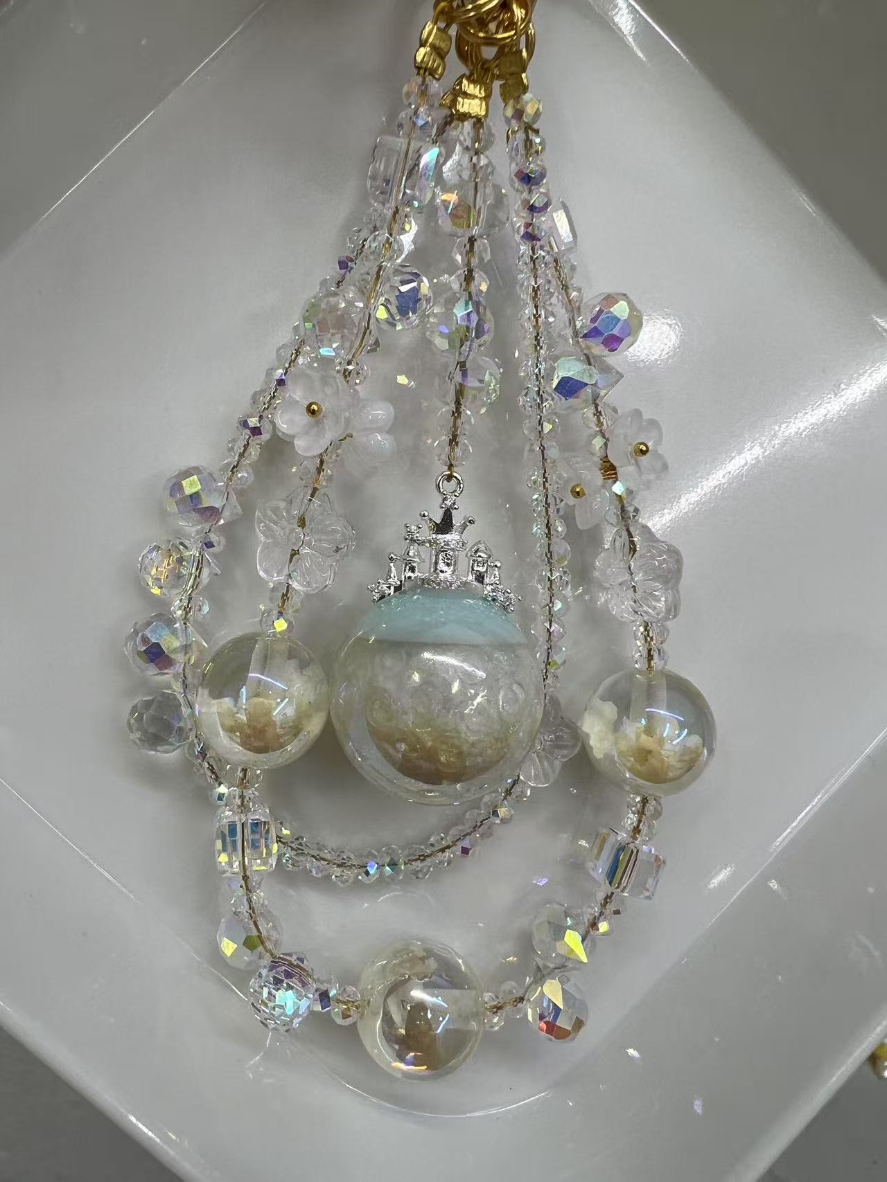 Luminous Crown Phone Chain & Keychain