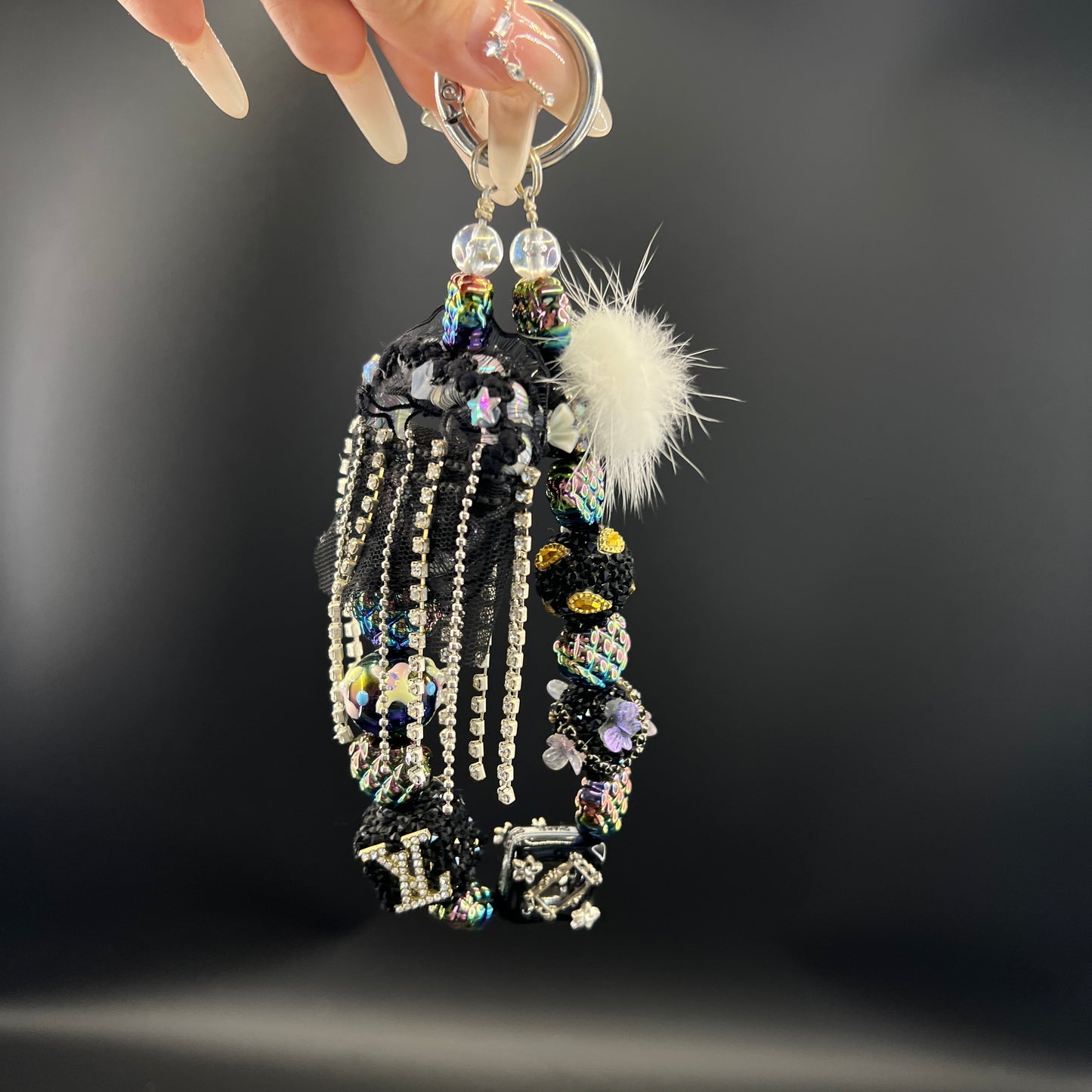 Dark Queen mobile phone chain and keychain