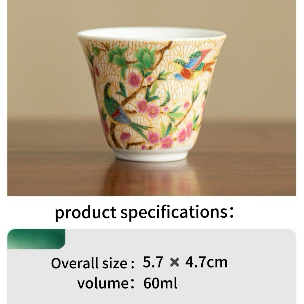 Enamel craft teacup