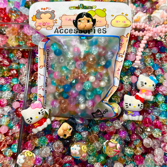 Dreamy mobile phone chain loose beads