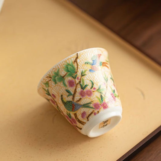 Enamel craft teacup