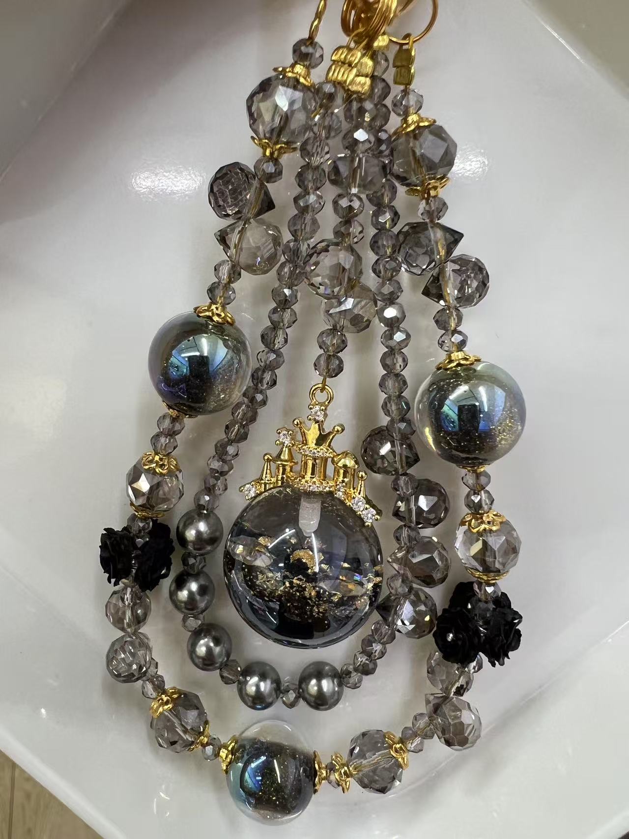 Luminous Crown Phone Chain & Keychain
