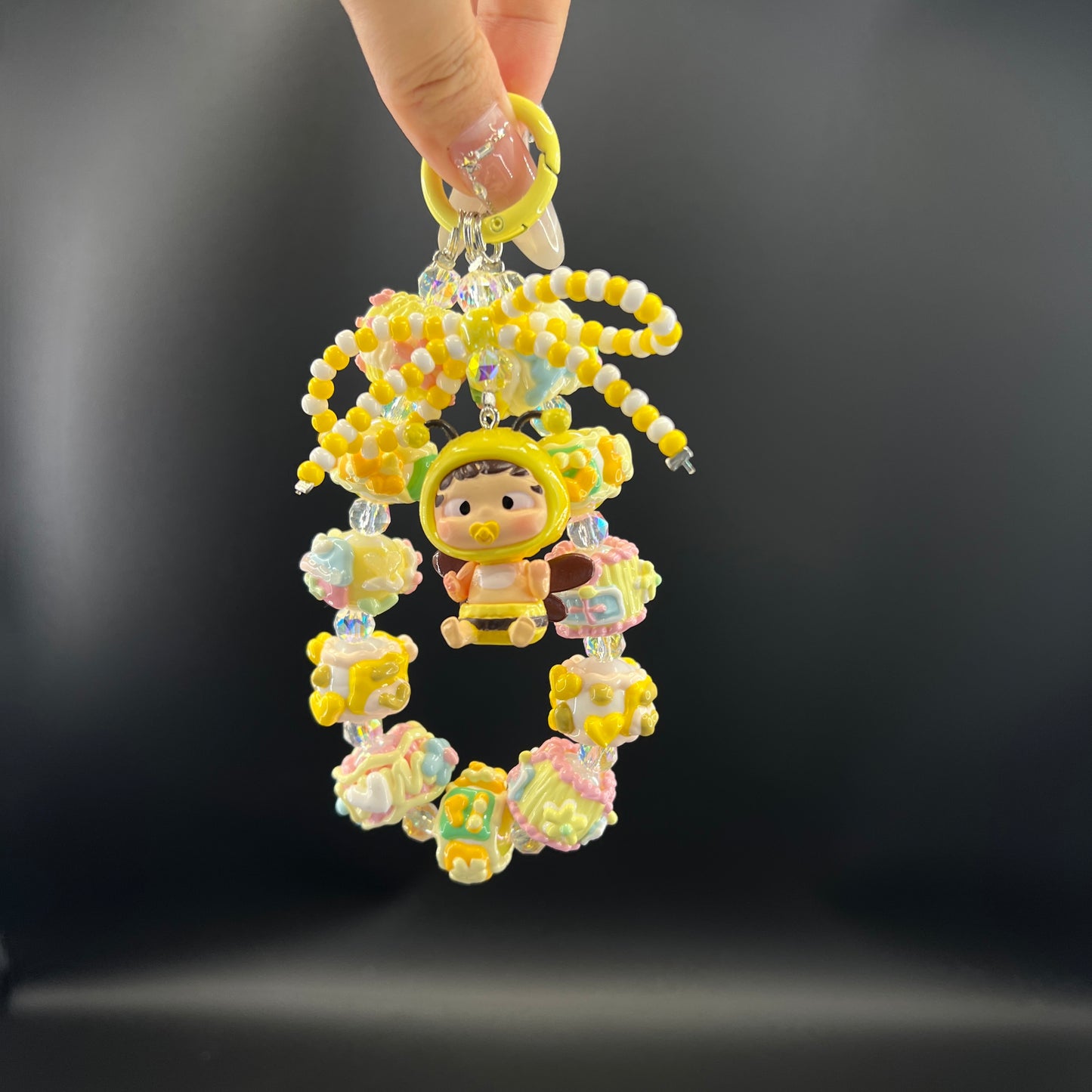Cute baby candy phone keychain