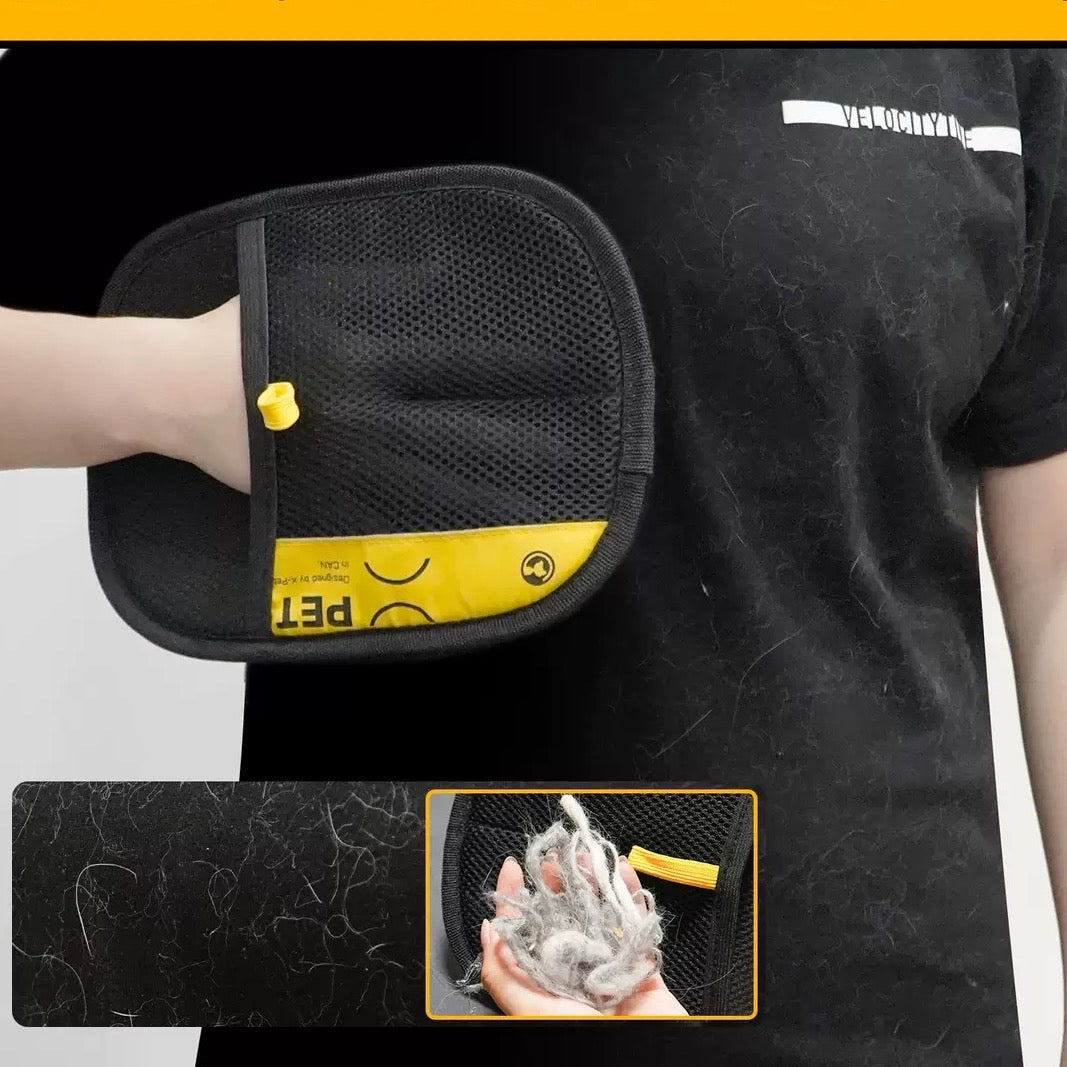 Pet hair removal glove