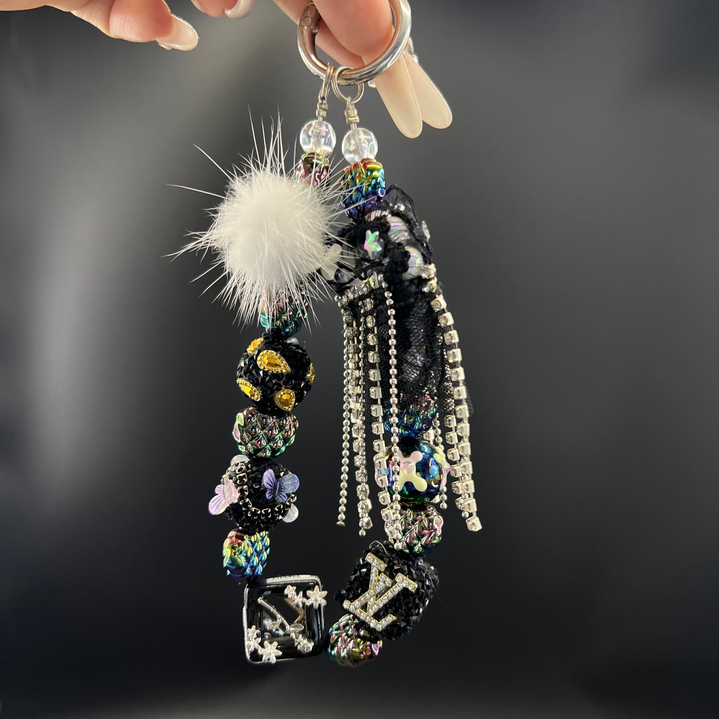 Dark Queen mobile phone chain and keychain