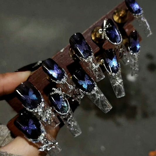 Handmade protective press-on nails